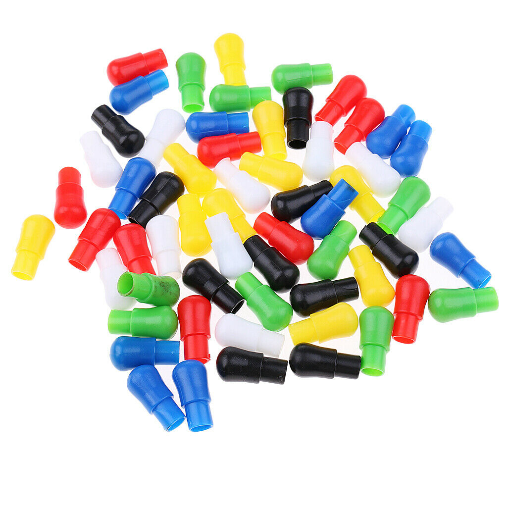 Lot 60 Multi-color Hexagon Plastic Chinese Checkers Replacement Pegs
