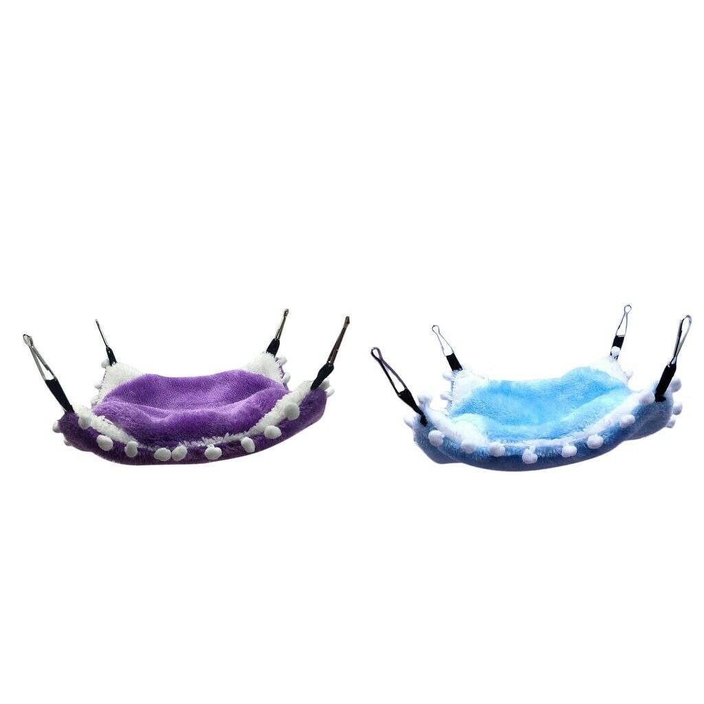 Set of 2 Small Animals Cage Hammock Hamster Sleeping Bed For Small Animals