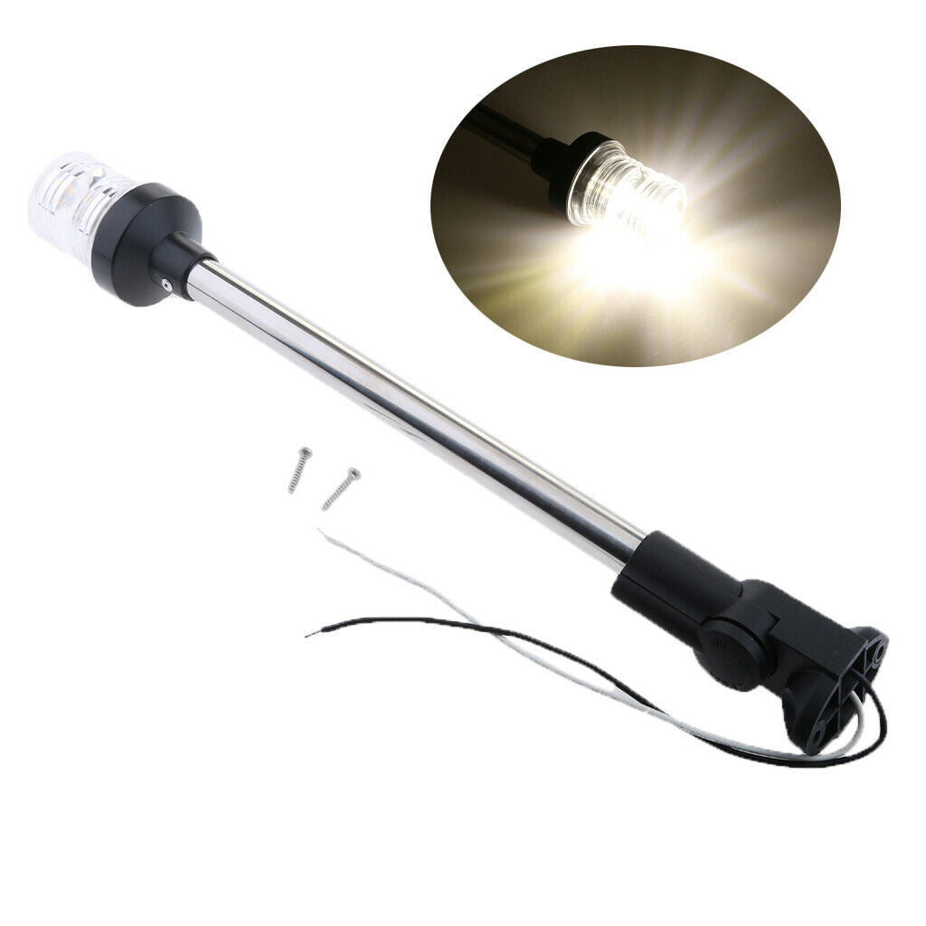 Marine Boat Fold LED Navigation Stern Anchor Pole Light 16