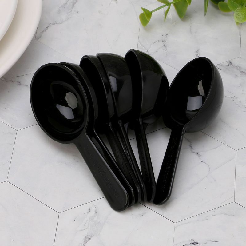 5pcs Plastic Spoon Convenient Coffee Scoop 7g Baking Spoons Powder Measuring