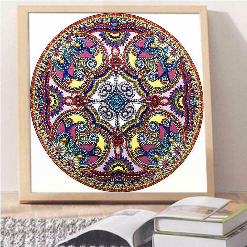 Circle 5D Special Shaped Diamond Painting Embroidery Needlework Rhinestone Cross