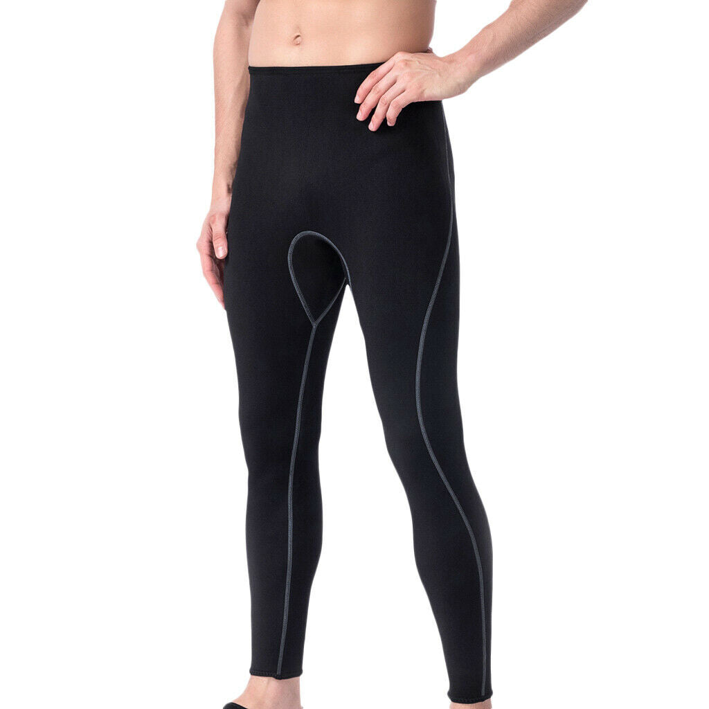 2X Wetsuit Men Long Pants Diving Kayaking Spearfishing Paddling Trousers XL