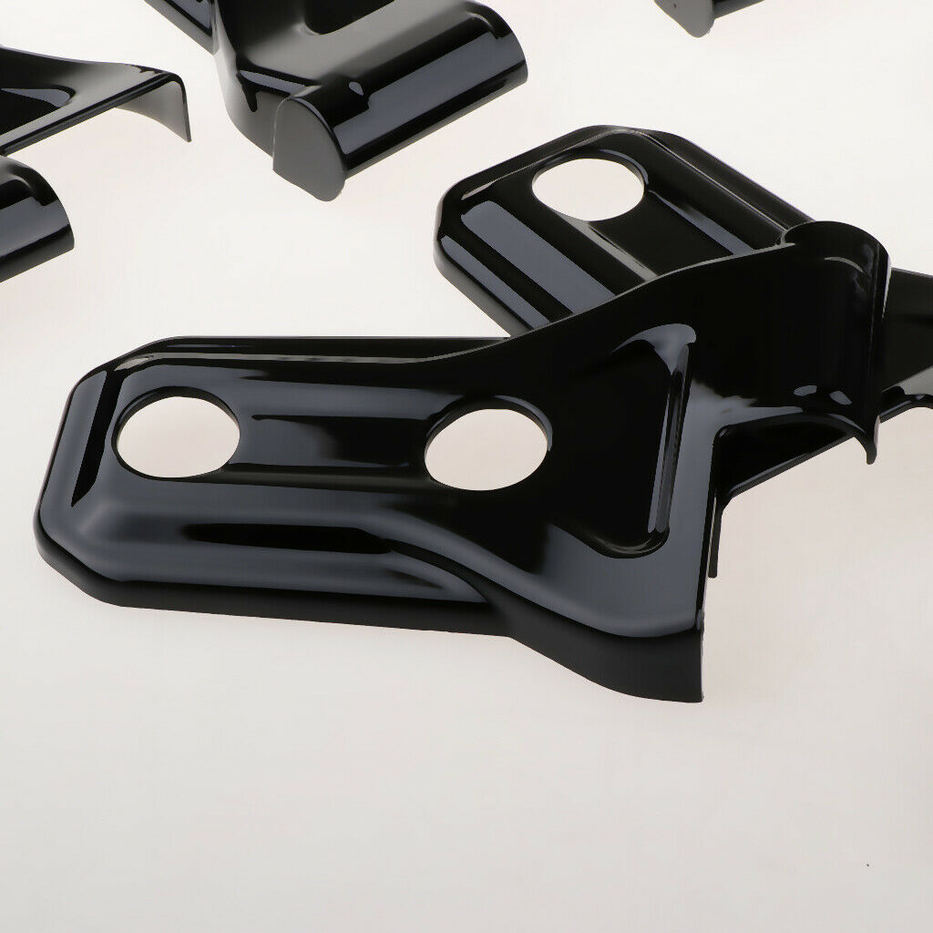 8 Pcs Black Door ABS Spare Tire Door Hinge Trim Cover for Many Cars