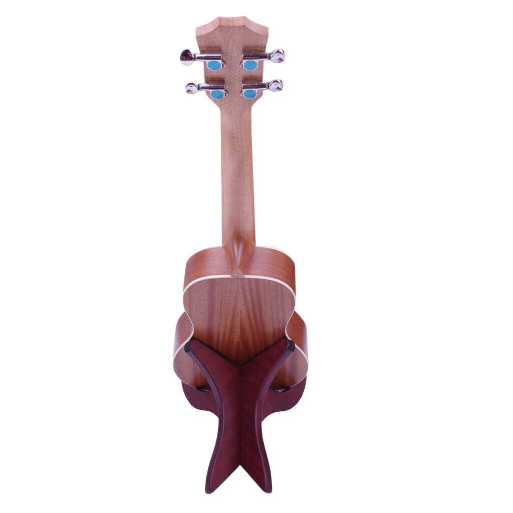 Foldable Wood Ukulele Violin Stand Support Holder Storage Display Parts