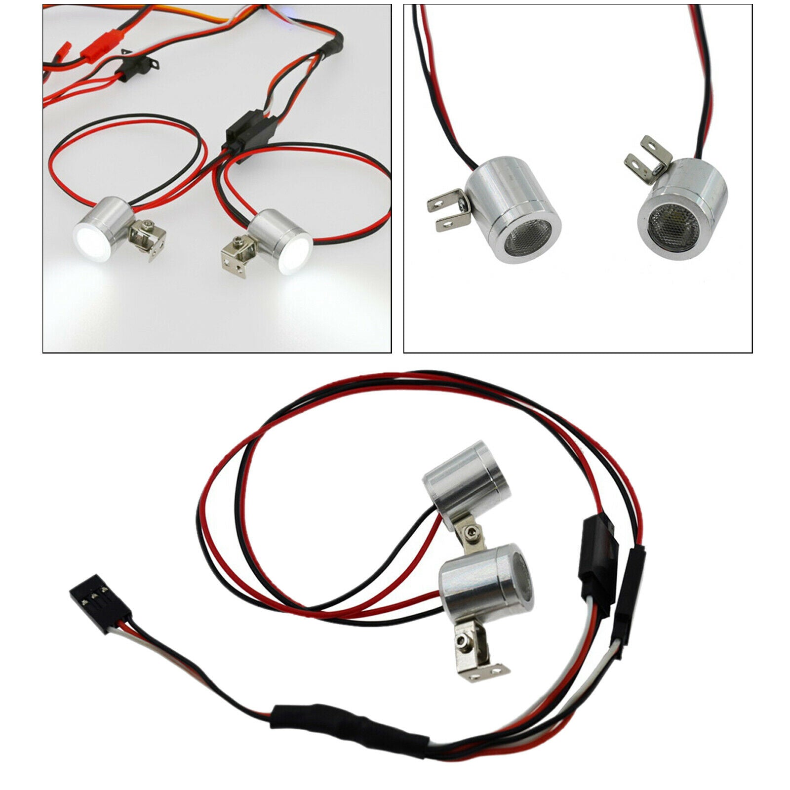 LED Spotlight Head Light for WPL B14 B14K B24 B24K C14 MN99 RC Car Parts