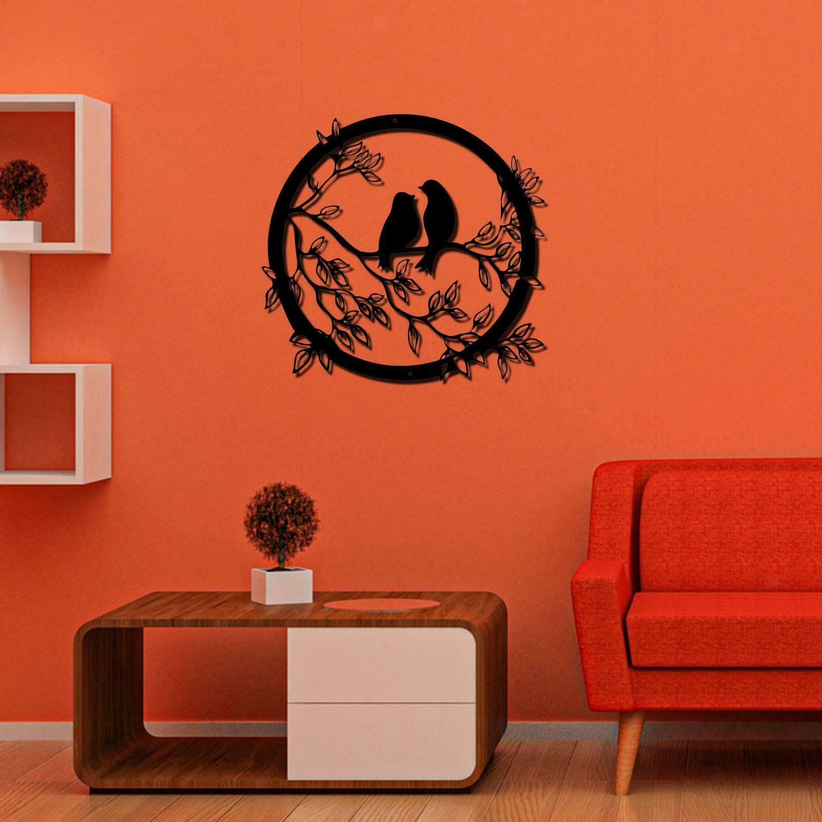 Stylish Metal Wall Art Decor Silhouette Hanging for Living Room Hotel Decor