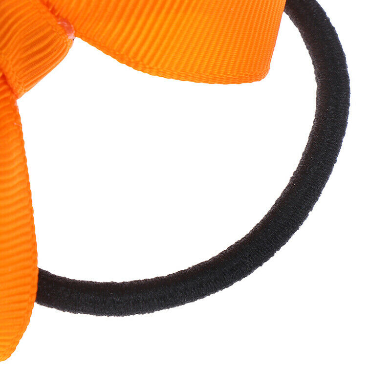 5pcs/set Ribbon Bows With Elastic Band Hairband for Girls Kids Hair AccessoriDD