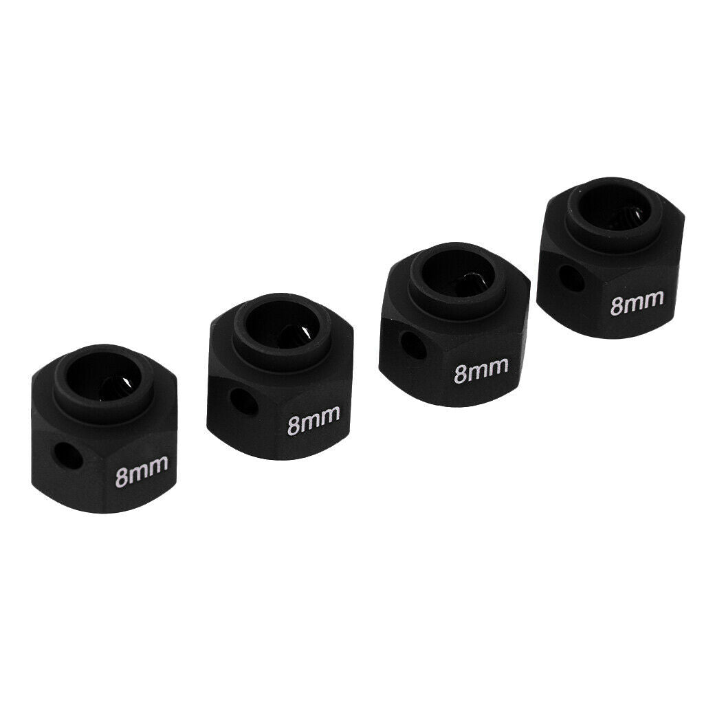 8mm Wheel Hex Combine Longer Coupler for  TRX4 1/10 RC Crawler Black
