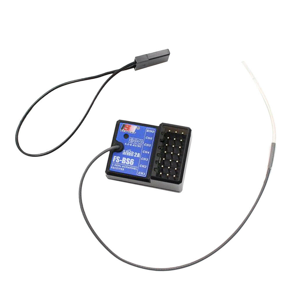 Flysky FS-BS6 2.4G 6CH RC Receiver Unit Built-in Gyro and Fail-Safe for FS-GT5