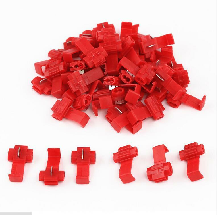 50x Red Electrical Cable Connectors Quick Splice Lock Wire Terminals  Cri.l8