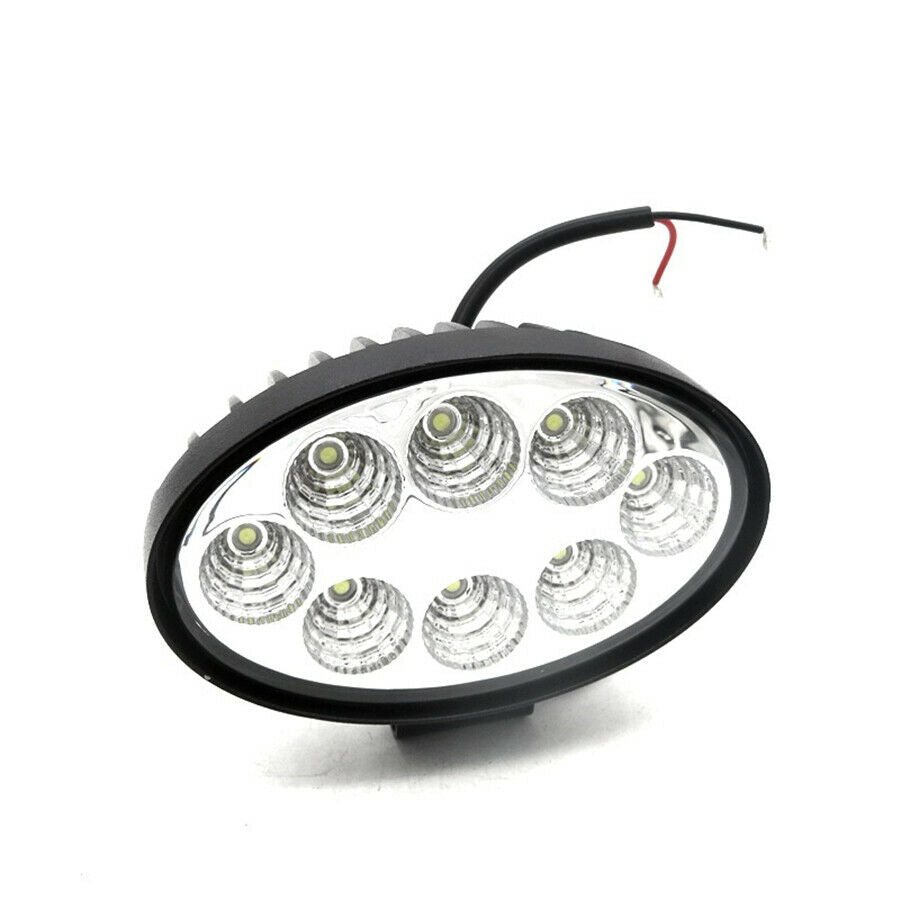 2x Oval LED Flood Driving Light Work Light 6000K IP 67 2000LM for SUV Car Truck