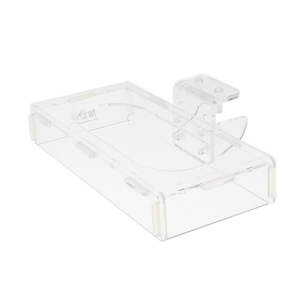 Non-toxic Durable Floating Food Rectangle Fish Food Feeder Aquarium Feeding Cup