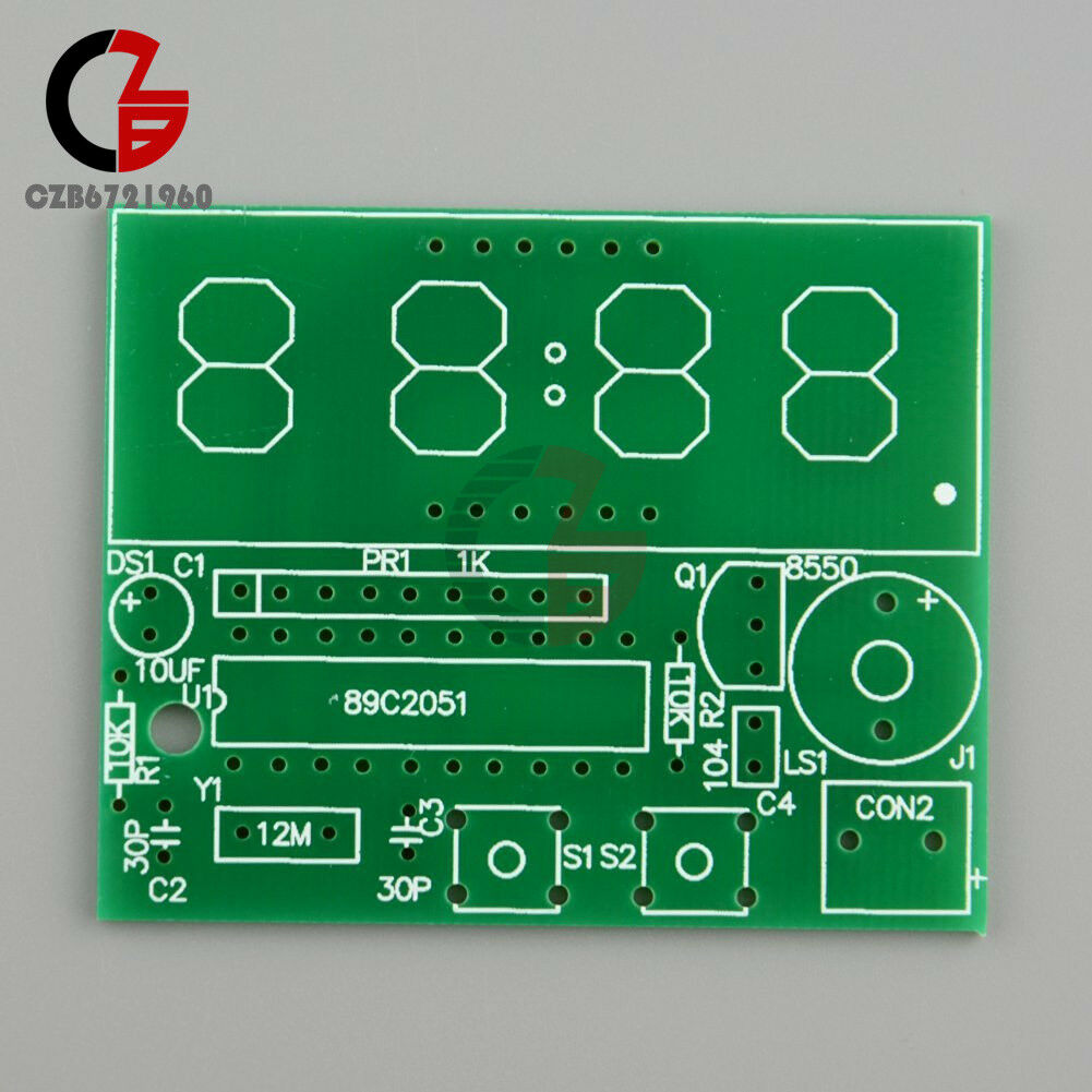 Digital 4 Bits AT89C2051 Electronic Clock Electronic Production Suite DIY Kits