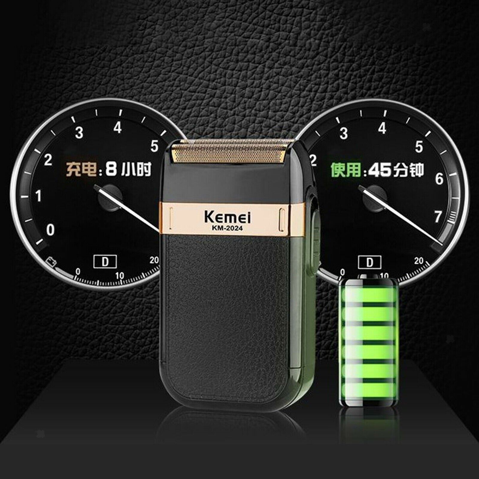 km2024 USB Electric Razor Beard Reciprocating Precision Grooming Trimmer for Men