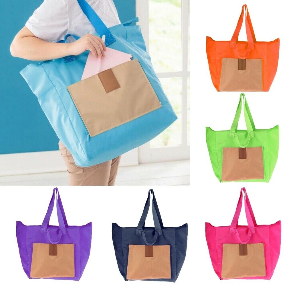 Lightweight Tote Bag Shoulder Bag for Gym Hiking Picnic Travel Beach Green