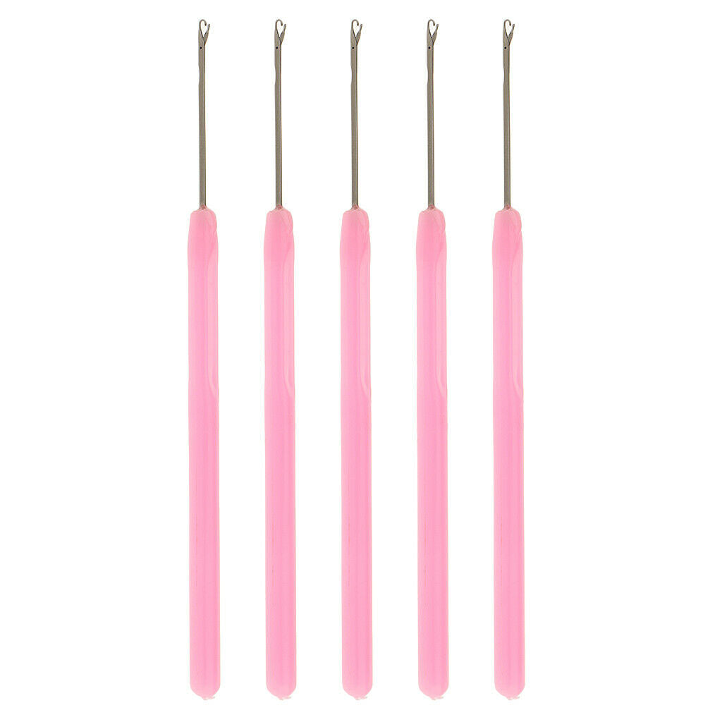 10 Salon Pulling Hook Loop Needle Tools for Micro  Hair Extensions Braid