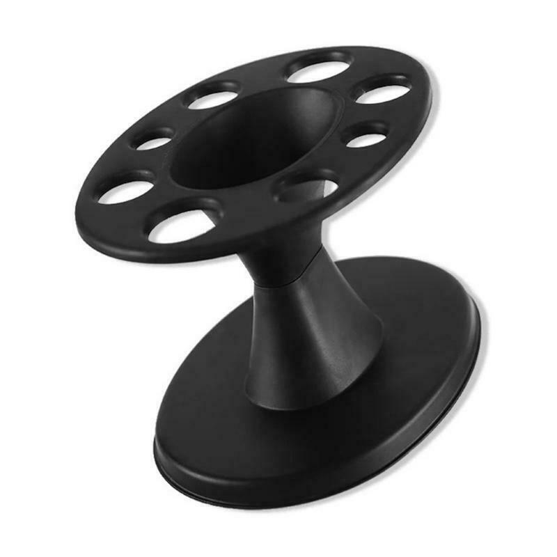 Round Hair Styling Tools Stand Salon Brushes Organizer Scissors Roll Comb Holder