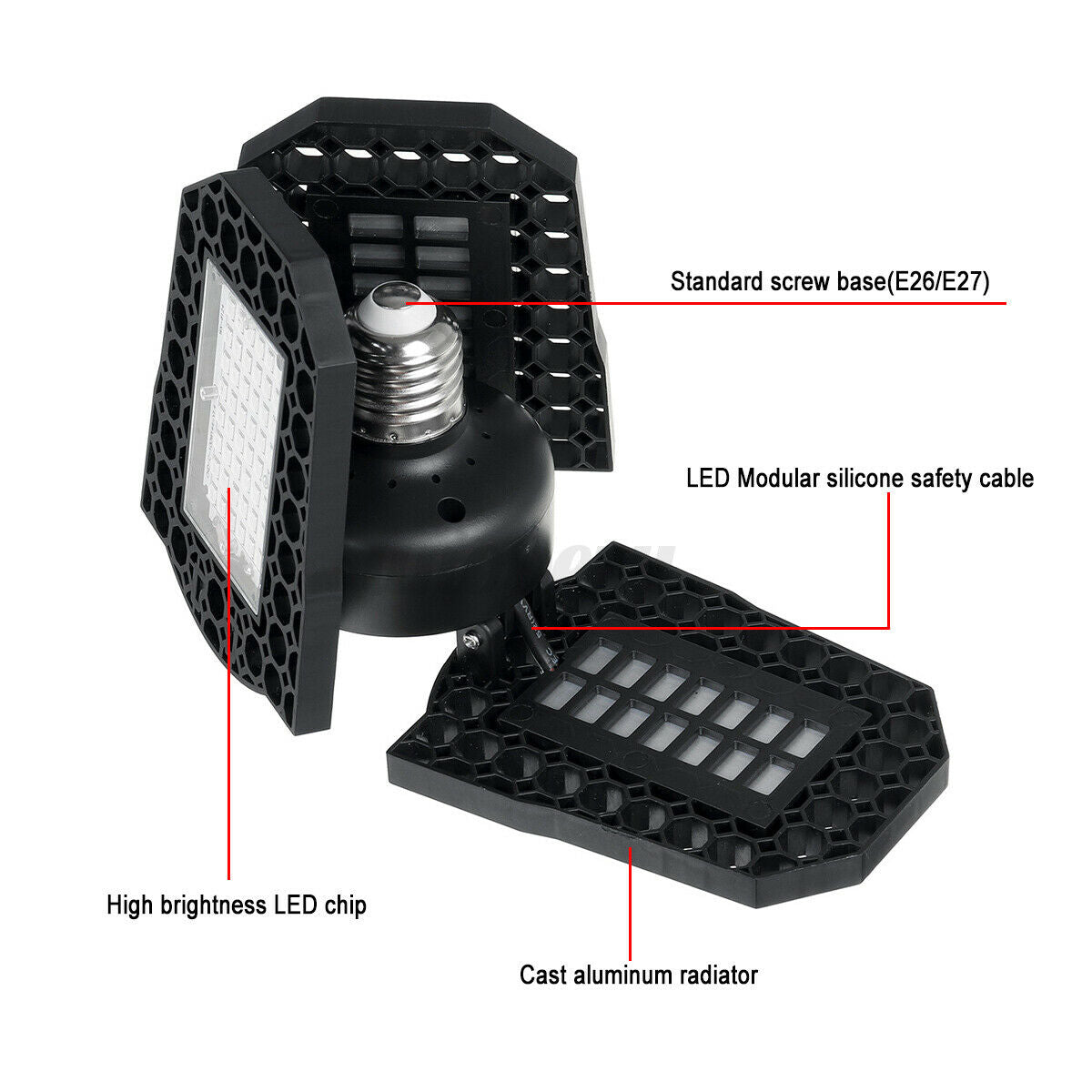 126 LED Plant Grow Lights Panel Culturing Full Spectrum E26 E27 Growth Indoor â˜ª