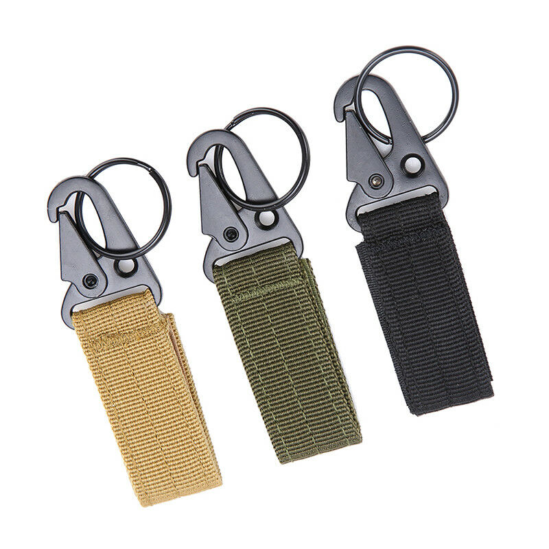 Outdoor Carabiner Backpack Hooks Molle Hook Survival Gear Nylon Keychain .l8