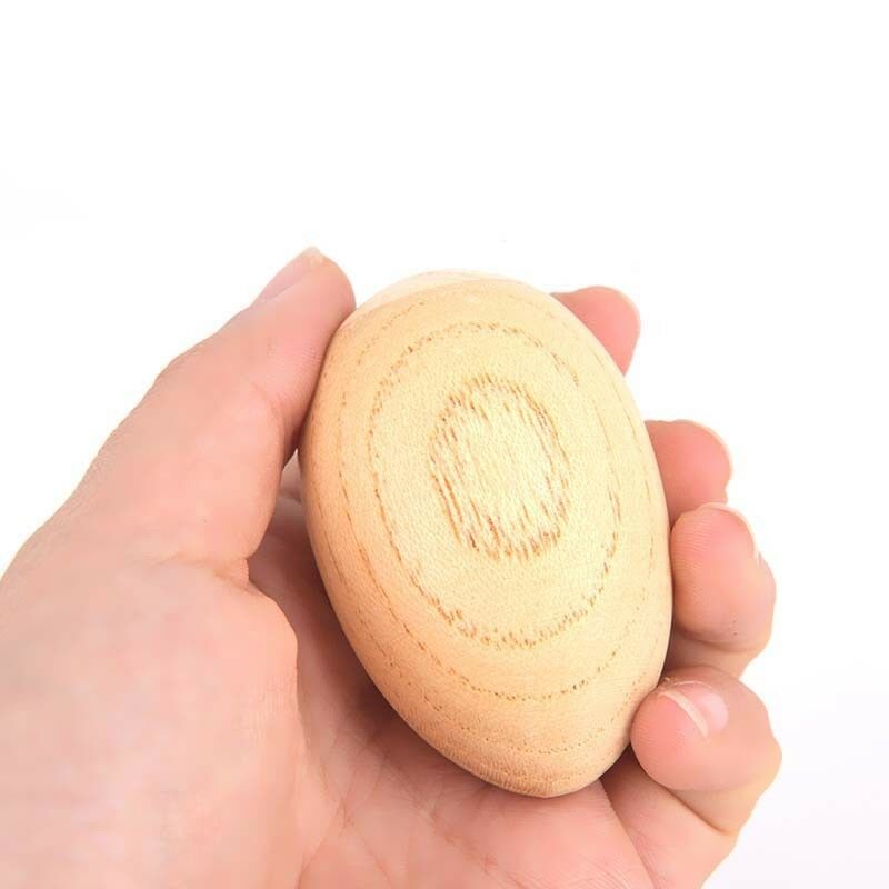 2pcs Musical Percussion Instruments Wooden Egg Shakers Rhythm Rattle For Kids Lt