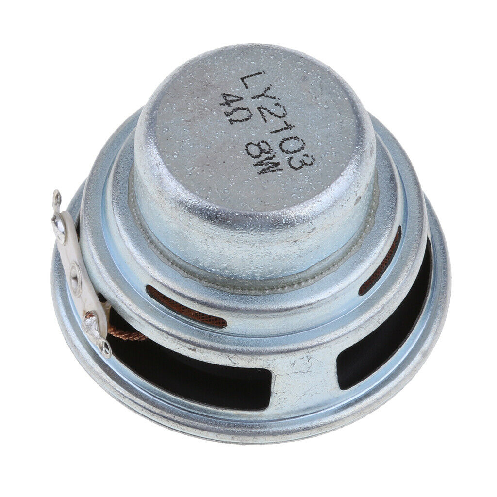 45mm 8W Full Range Audio Speaker Round Loudspeaker 18 Coil Rubber Edge New