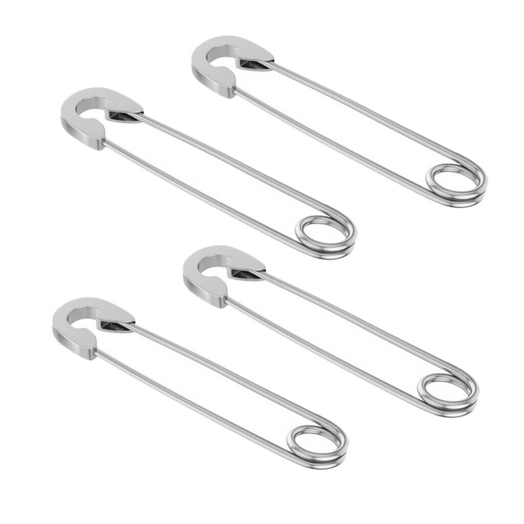 2 Pieces Retro Style Safety Pin Earrings Earrings Drop Ear Cuff 37.8mm