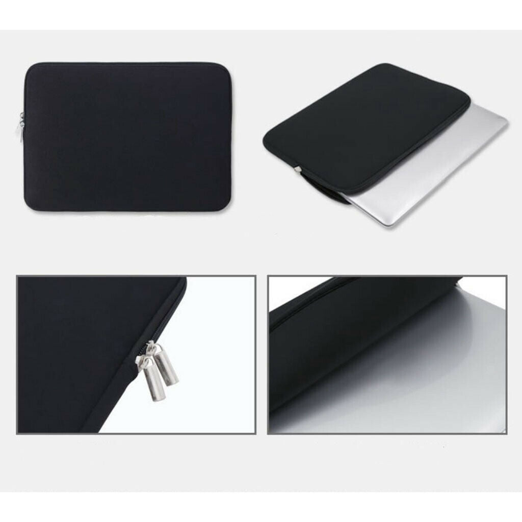 2pcs/color Soft Nylon Tablet Liner Sleeve Storage Bag Pouch Universal 15.6"