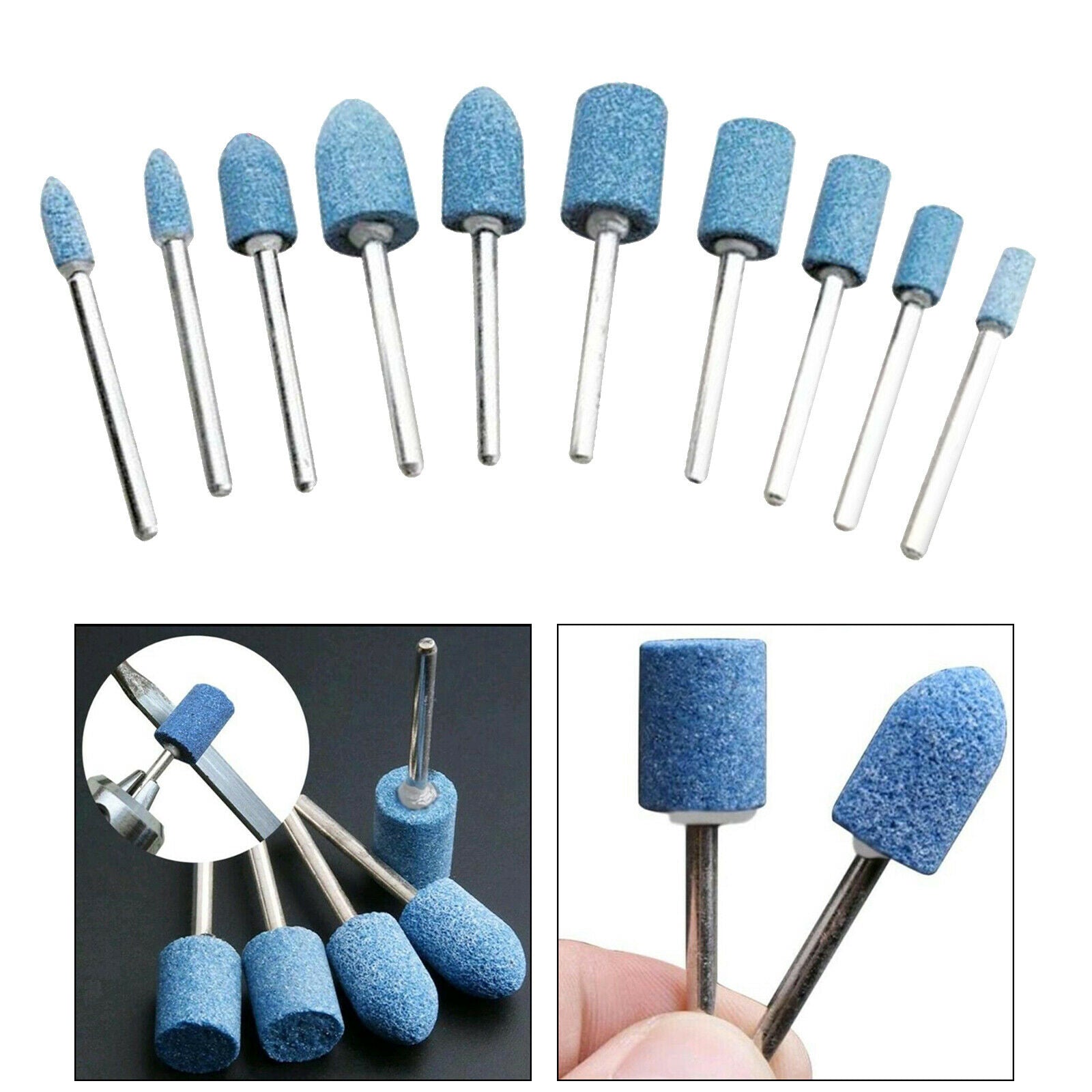 10x 4-10mm Stone Grinding Rotary Die Grinder for Metal Drilling Grinding