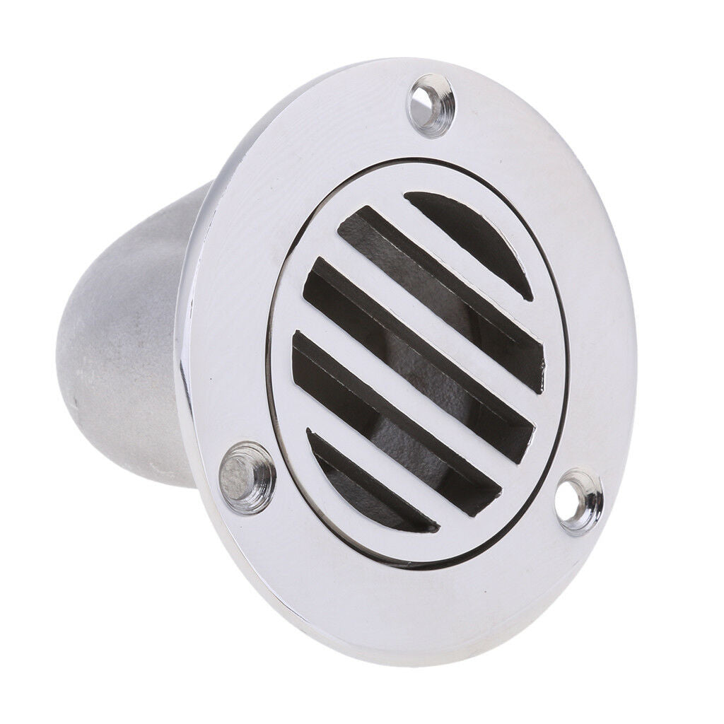 Marine 316 Stainless Steel Boat Floor Deck Drain - Mirror Polished