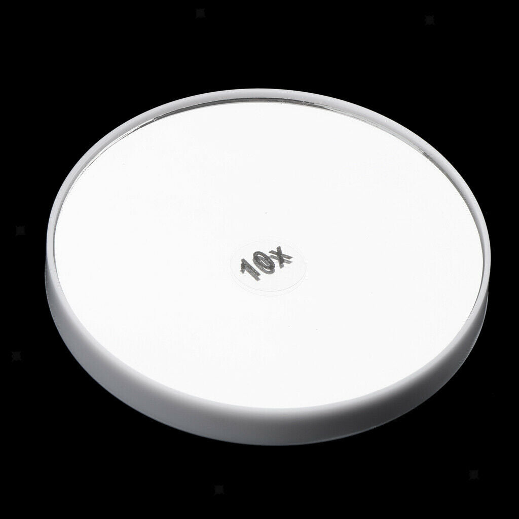 2 Colors Round 10X Magnified Cosmetic Shaving Vanity Mirrors for Shower Hotel