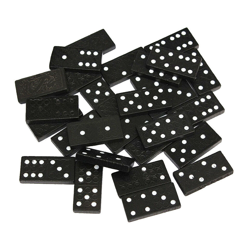 Domino Game for Children Including 28 Pieces with Wooden Box,