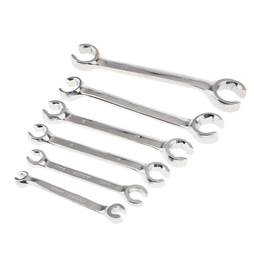 Open Spanner Flare Nut Wrench 6x8mm 10x12mm 13x14mm 15x17mm 19x21mm 22x24mm