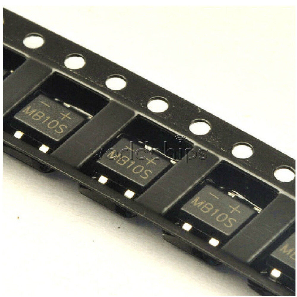 50pcs MB10S 1000V/0.5A SOP-4 Brand New