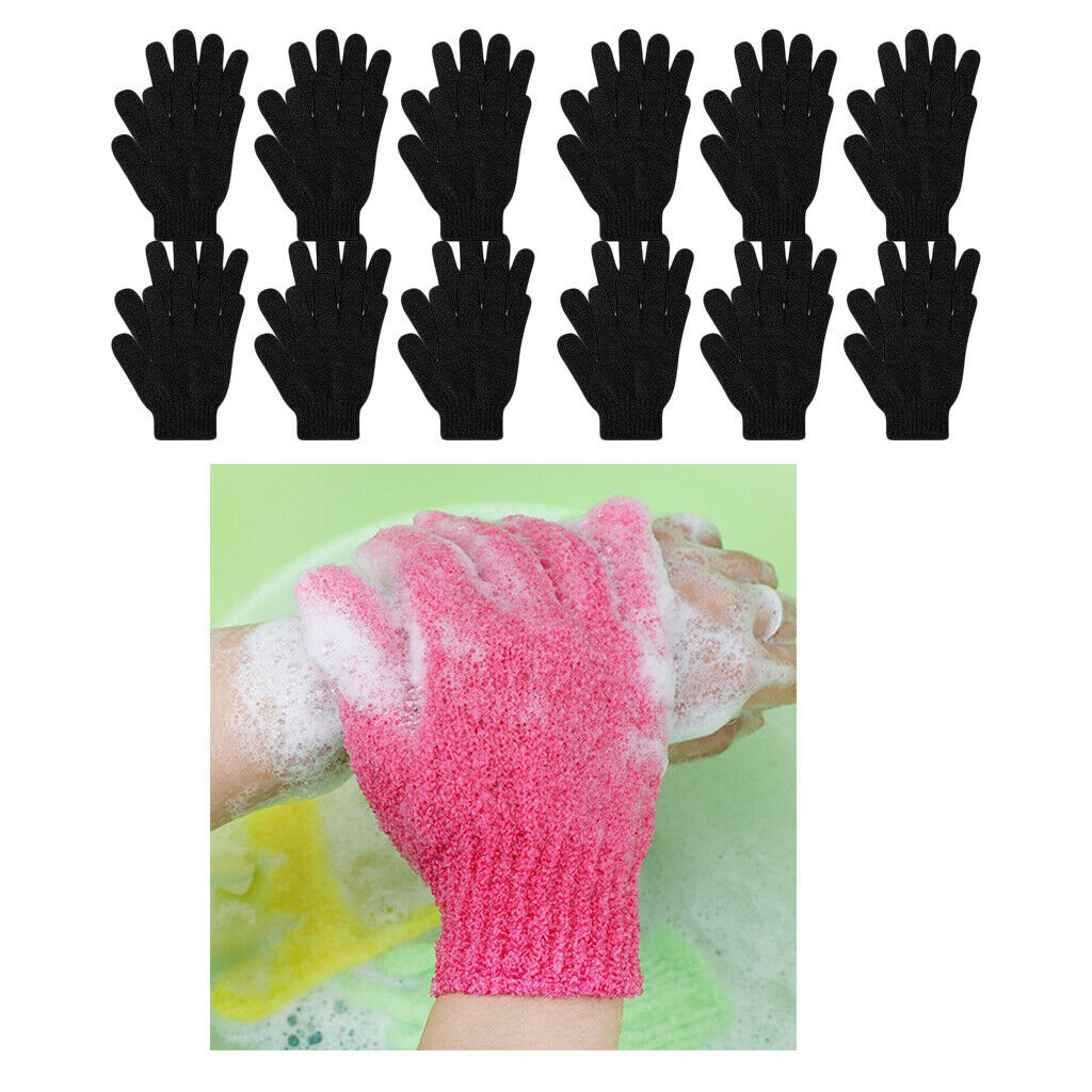 24Set Exfoliating Gloves Full Body Shower Cleaning Bath Dead Skin Cell Remover