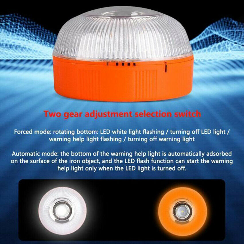 LED Emergency Light Magnetic Automatic Flash Light Car Ceiling Barricade Warning