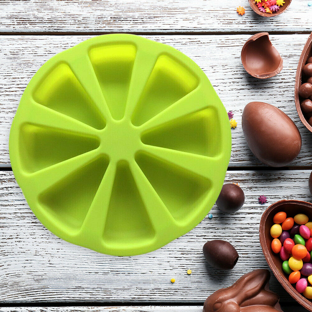 Silicone Cake Mold Non-sticky Triangle Bakeware Home DIY Baking Pizza Tray @