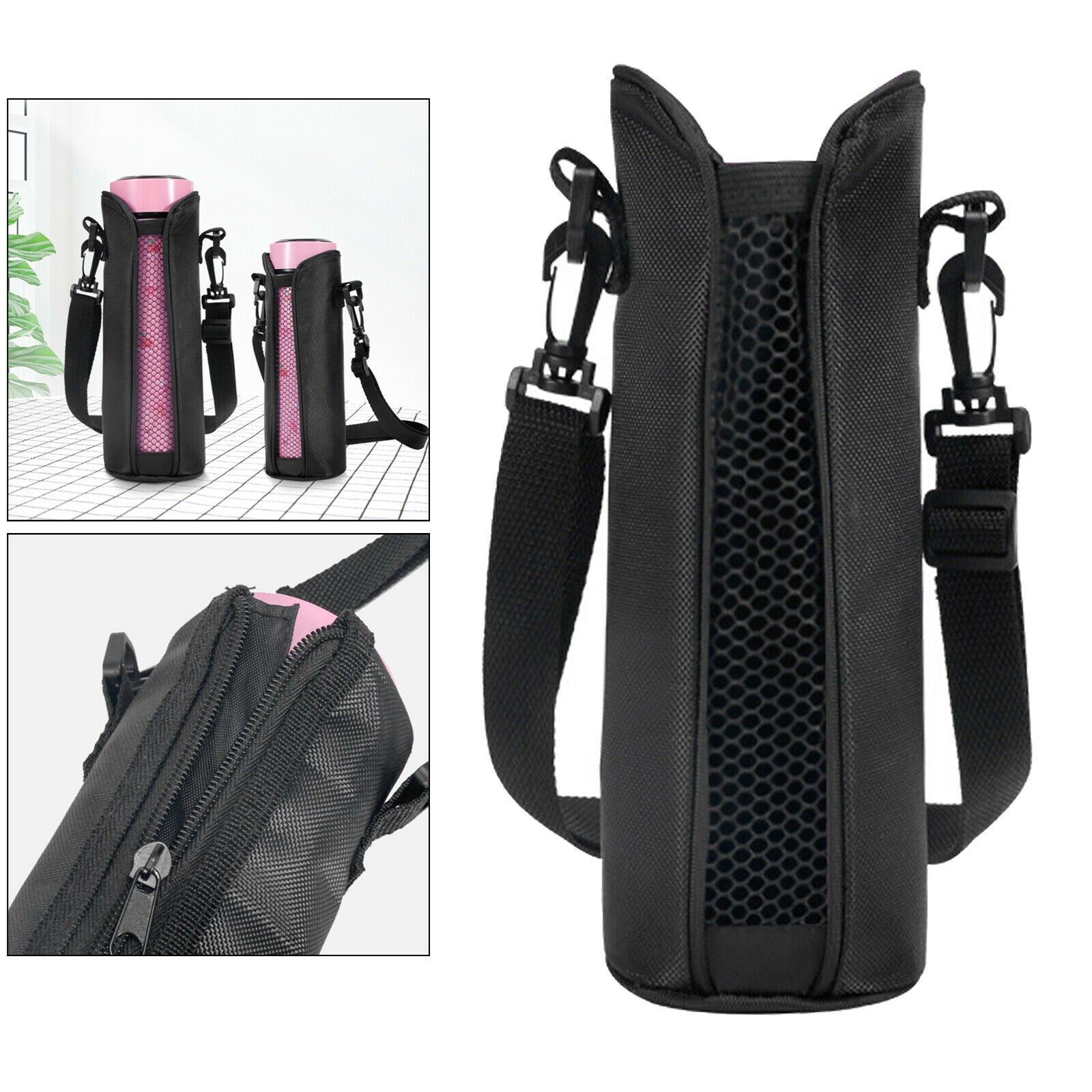 Water Bottle Carrier Pouch Sleeve Adjustable Molle Cup Bag Holder Camping