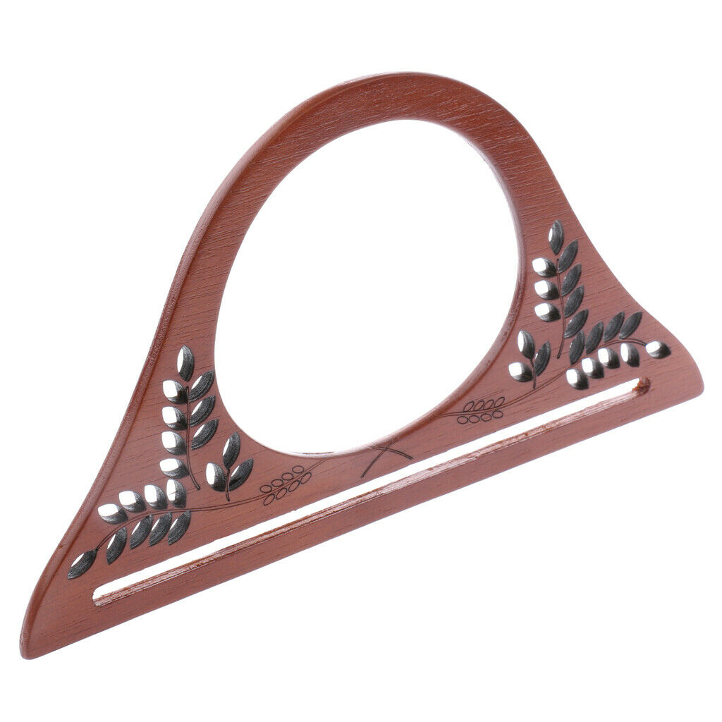 2Pack Wooden Purse Handle Evening Clutch Bag Handbag Handle Replacement