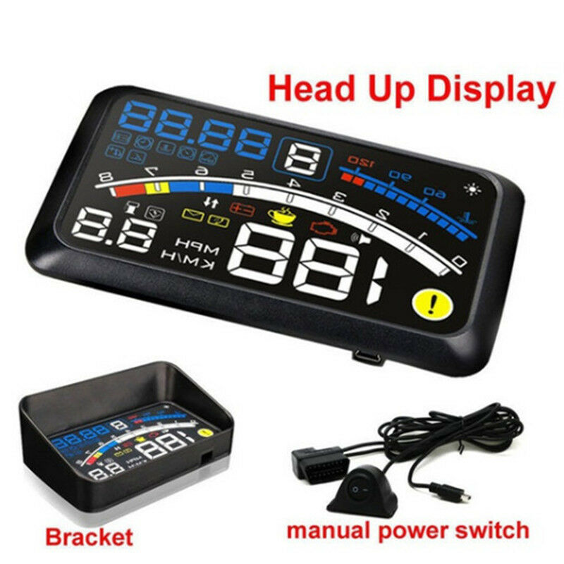 Universal F4 Head Up Display HUD ODB2 Auto Car Speedometer Warning System Saf Rf