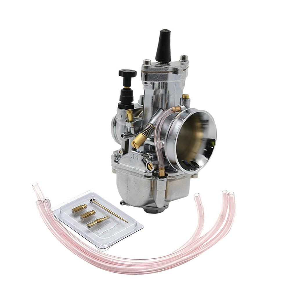 2-Stroke 34mm Power Jet Carburetor Carb For Motorcycle ATV Scooter Dirt Bike