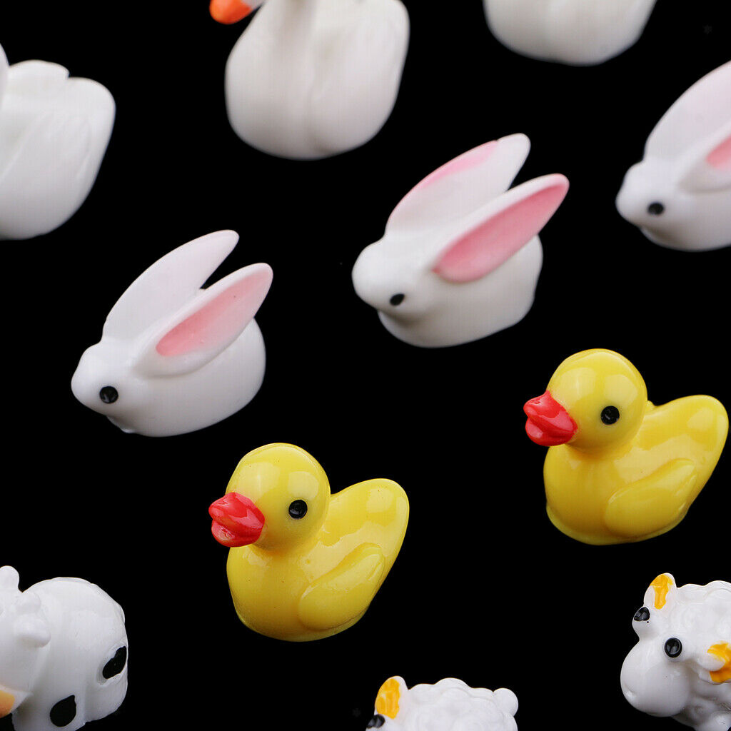15 Mini Cute Animal Decors Art Home Decor Landscape Ornament DIY Garden Gift