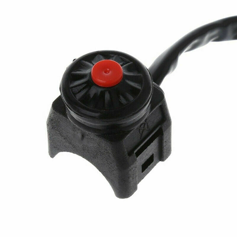 7/8" Motorcycle Kill Switch Red Push Button Horn Starter 22mm ATV Dual Sport