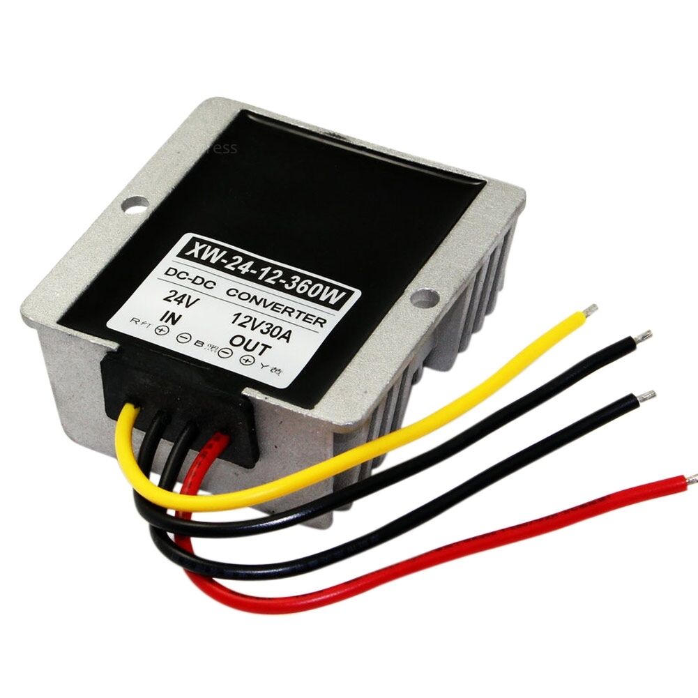 DC 24V To DC12V 30A 360W Waterproof Step Down Power Supply Converter Regulator
