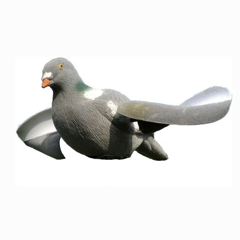 Realistic Pigeon Decoy Weed Pest Control with Rotary Wings Scarer Scarecrow