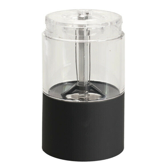 Electric Salt Spice Pepper Herb Mills Grinder with LED Light Black @