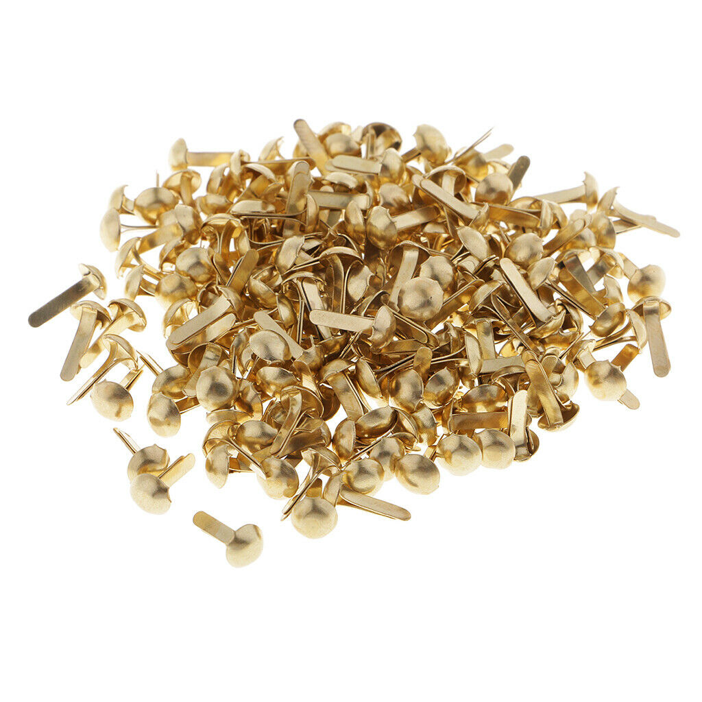800pcs Mini Metal Brads Paper Fastener for Kids Cardmaking Scrapbook 4.5mm