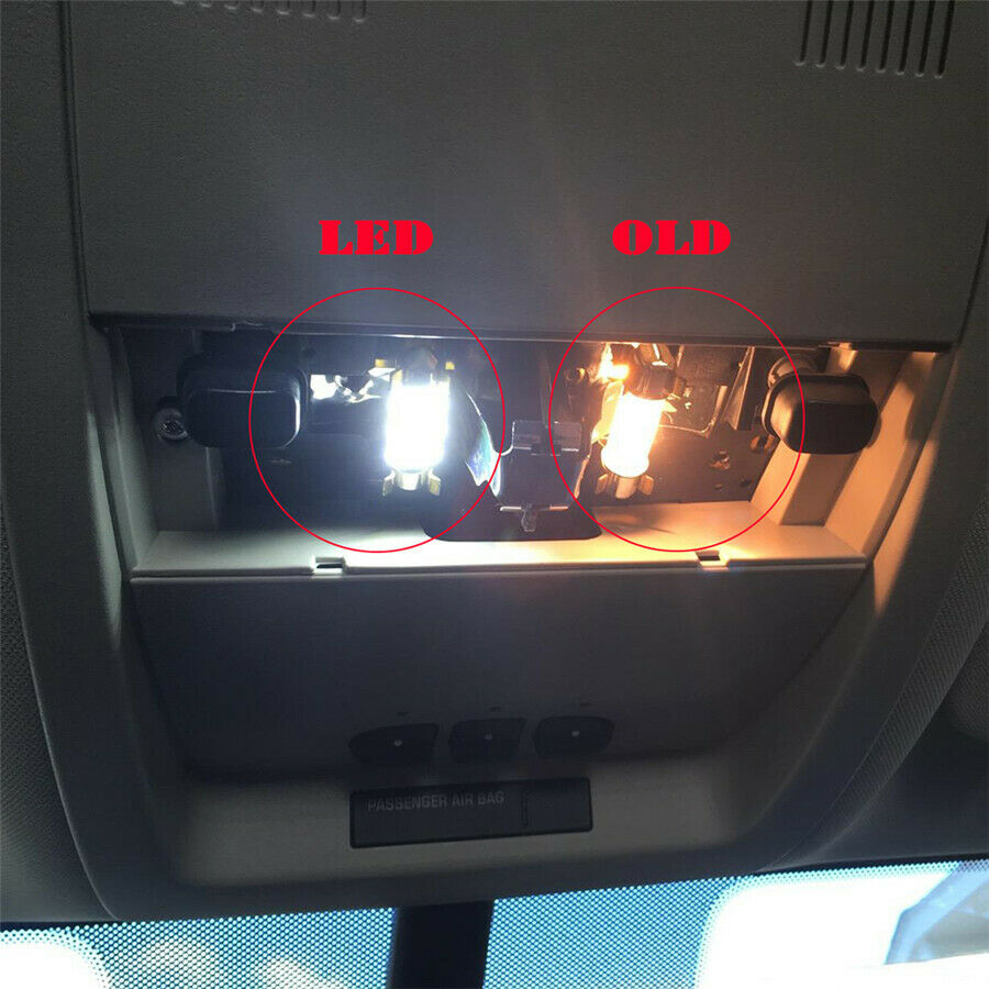 13X Car Xenon White LED Canbus error free Bulb Interior Package Kit plug & play