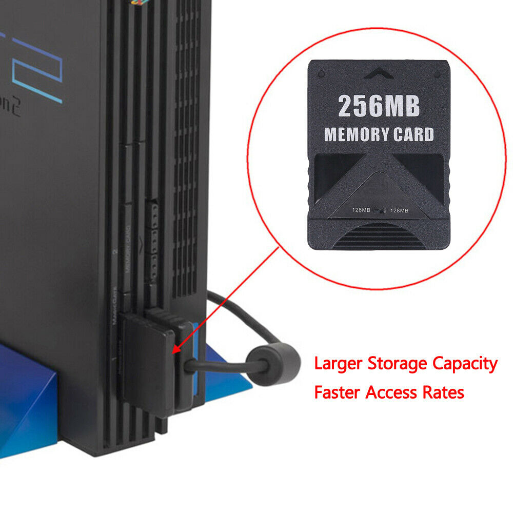 256MB Megabyte Memory Card for Sony PS2 PlayStation 2 Bland New USA  CA