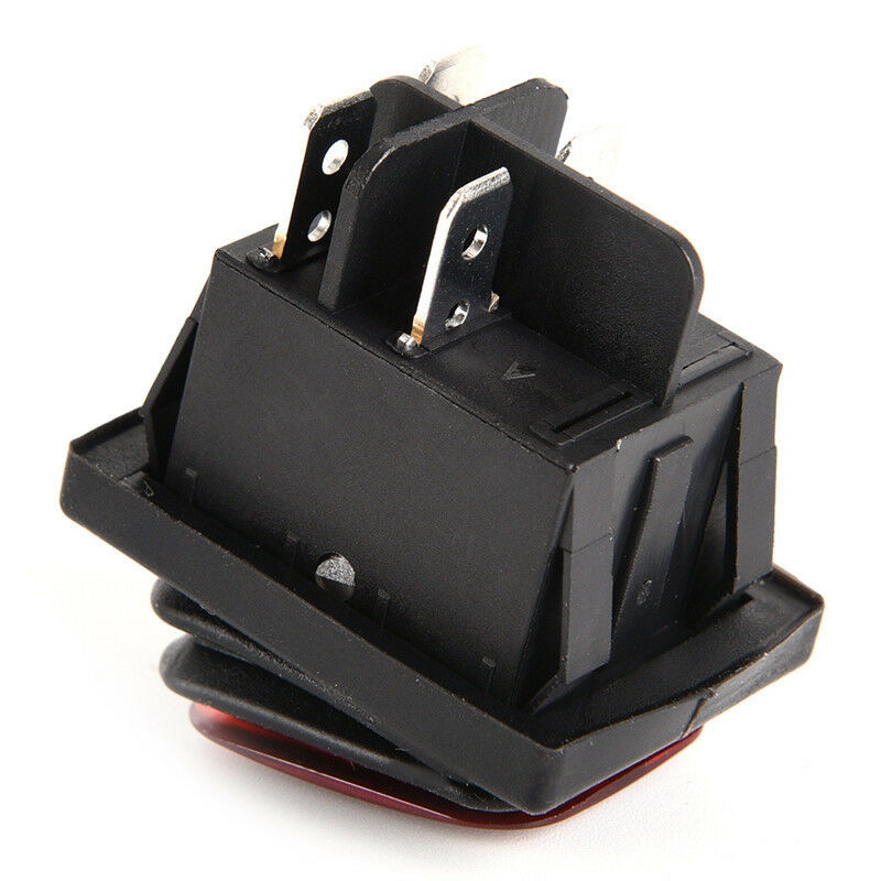 Waterproof 4 Pin 12V LED Rocker ToggleSwitch Momentary Car Boat Marine On-.l8