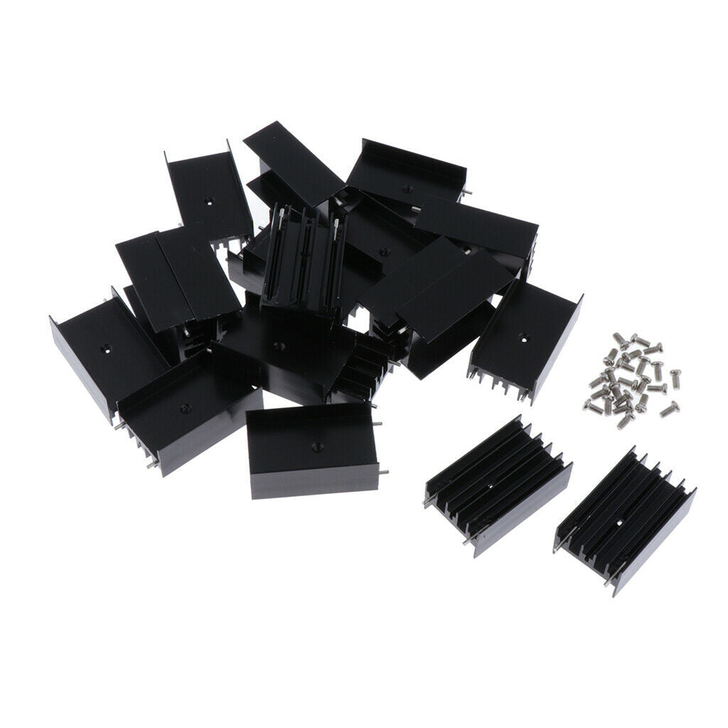 20x 24x16-40mm MOSFET Aluminium  Sink 7805 Transistor Heatsink Radiator